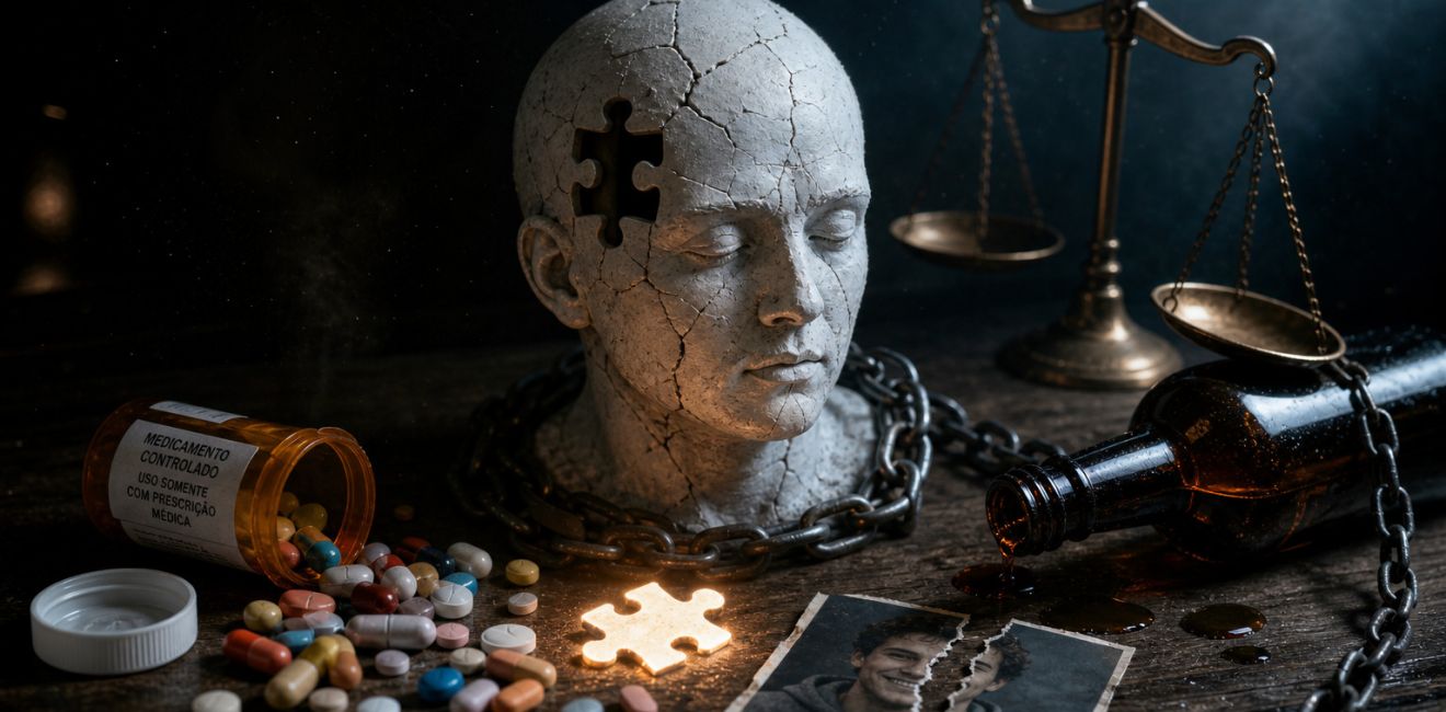 Dependência Química e Saúde Mental: Relação com Ansiedade, Depressão e Psicose